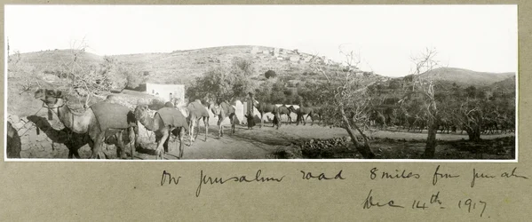 Sulla strada di Gerusalemme, 8 miglia da Gerusalemme, 14 dicembre 1917